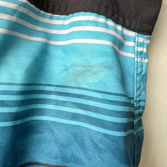 Under Armour Heat Gear‎ Loose Storm Board Shorts. Blue Stripe, Men's Size 36 - Picture 2 of 6